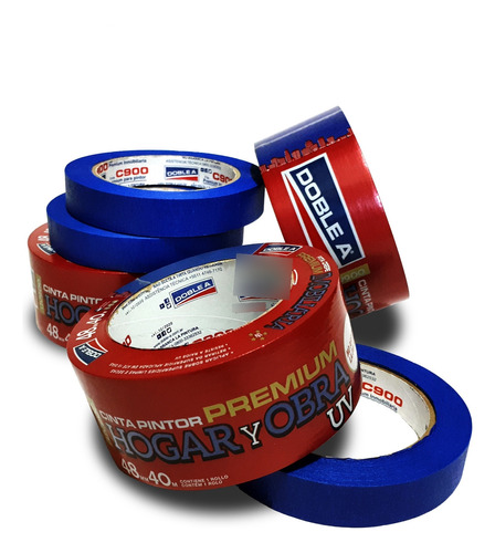 Cinta De Pintor De Enmascarar Doble A Azul 24mm X 40mts - Imagen 2