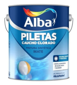 Alba Pintura Pileta Caucho 4lt Liberato