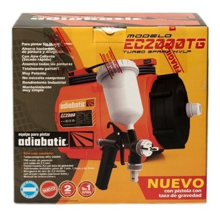Equipo Adiabatic Ec2000 Hvpl Pistola Liberato Taza Gravedad - Imagen 2