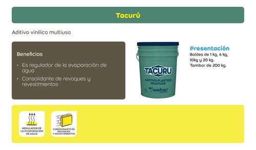 Tacuru Weber Aditivo Vinílico Multiuso 10l - Imagen 2